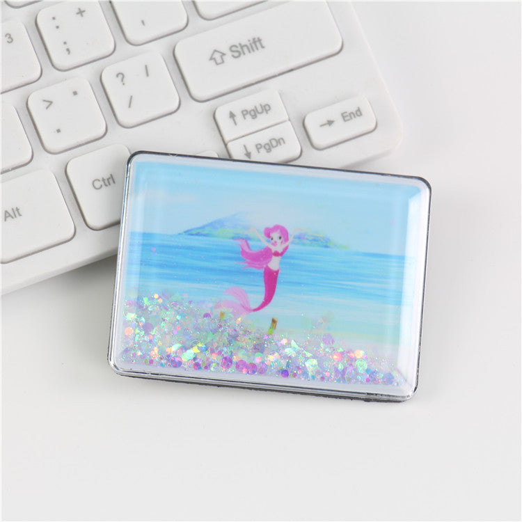 Wholesale Creative Cartoon Magnet Flowing Sand PVC Soft Rubber 3D Refrigerator Adhesive
